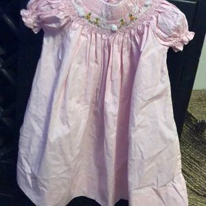 6M smock dress Easter bunny